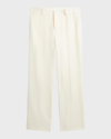 Polo Ralph Lauren Boy's Solid Linen Tailored Trousers In Light Cream