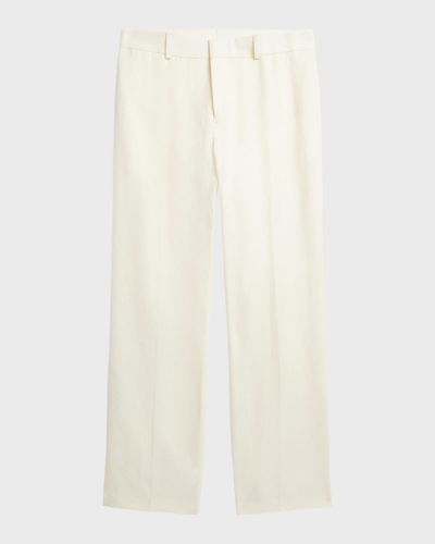 Ralph Lauren Kids' Boy's Solid Linen Tailored Trousers In Light Cream