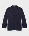 Polo Ralph Lauren Kids' Boy's Tailored Interlock Sport Coat In Navy