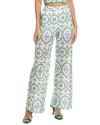 Charo Ruiz Brigid Hose Mit Weitem Bein Aus Einer Baumwollmischung Mit Lochstickerei In Green
