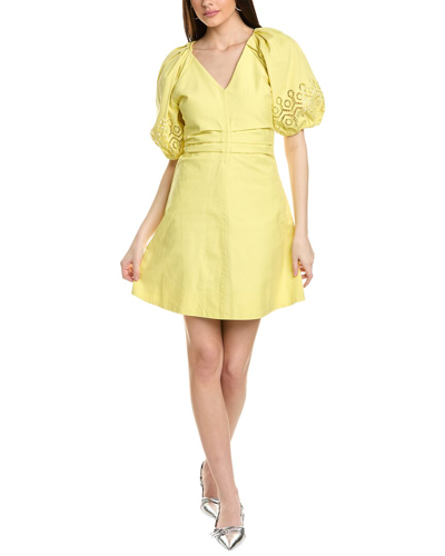 Tanya Taylor Lacey Dress In Yellow