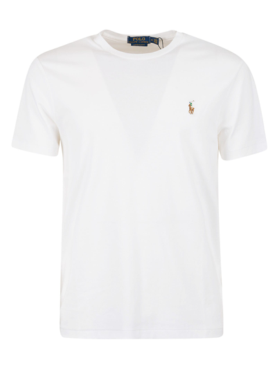 Polo Ralph Lauren Embroidered T-shirt In White