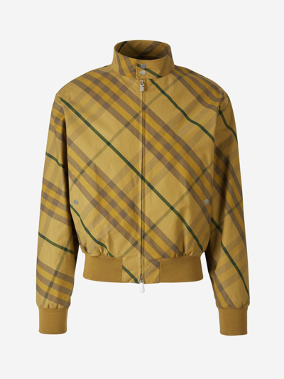 BURBERRY BURBERRY CHECKERED BOMBER JACKET