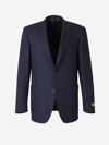 Canali Two-piece Wool Suit In Blau Nit