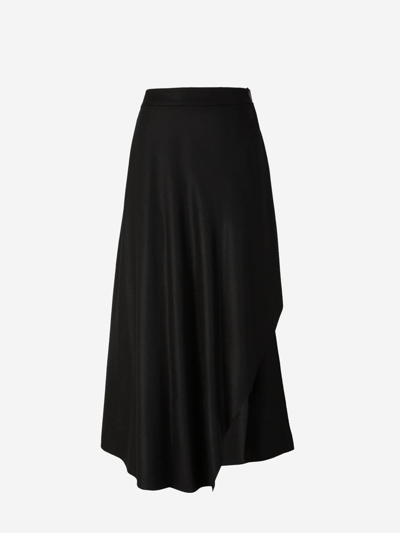 Loro Piana Alin Cashmere Skirt In Negre