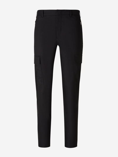 Pt01 Active Cargo Trousers In Black