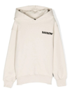 BARROW DOVE HOODIE WITH LOGO AND LETTERING