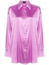 Tom Ford Womens Silk Shirt In Lilac In Pink & Purple