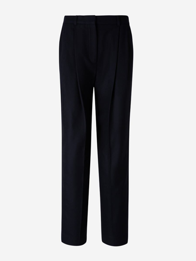 Totême Mid-rise Straight Trousers In Straight Legs