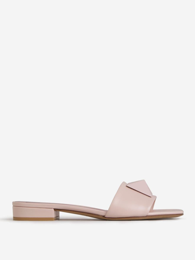 Valentino Garavani Studded Applique Sandals In Light Pink