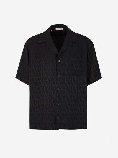 VALENTINO VALENTINO MONOGRAM SILK SHIRT