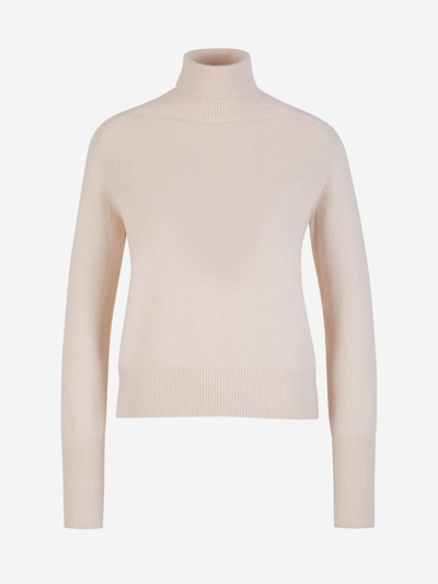 Victoria Beckham Turtleneck Sweater In Contrast Ribbed Collar