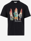 Jw Anderson Gnome Trio Cotton T-shirt In Black