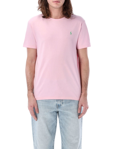 Polo Ralph Lauren Classic T-shirt In Pink Garden