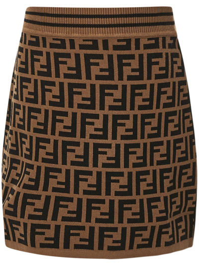 Fendi Kids' Skirt In Brown