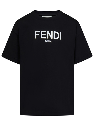 Fendi Kids' T-shirt In Black