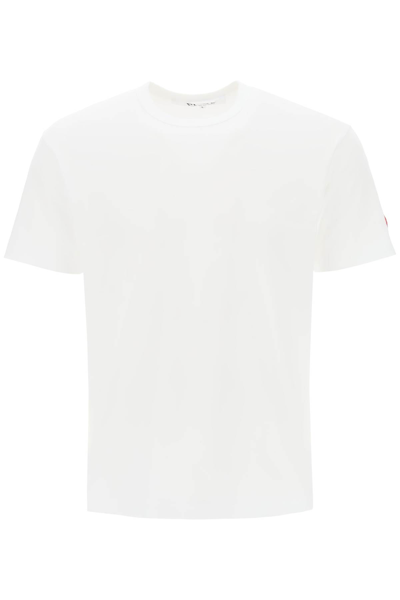 Comme Des Garçons Shirt T-shirt With Pixel Patch In White