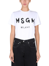 MSGM T-SHIRT WITH LOGO