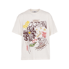 MSGM T-SHIRT WITH GRAPHIC PRINT