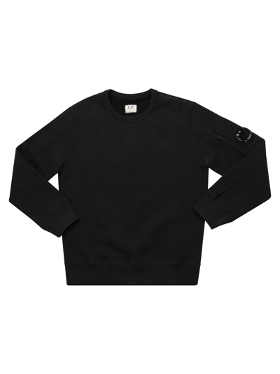 C.p. Company Undersixteen Kids' Sweatshirt Basic Fleece Lens In Black
