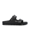 Birkenstock Arizona Leather Buckled Sandals In Black