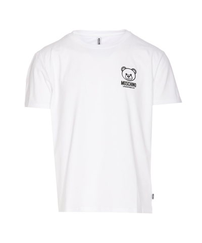 Moschino T-shirt Logo Underbear In White