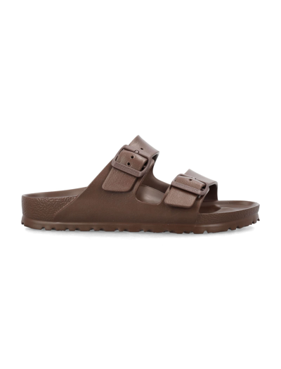 Birkenstock Arizona Essentials Slide Sandal In Brown