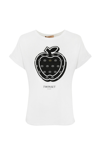 TWINSET T-SHIRT WITH APPLE PRINT