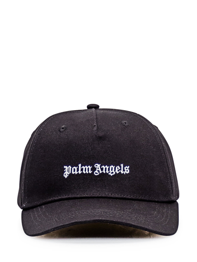 Palm Angels Logo Cap In Black