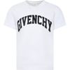 GIVENCHY WHITE T-SHIRT FOR BOY WITH LOGO