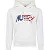 AUTRY WHITE HOODIE FOR KIDS WITH LOGO