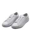 ARMANI COLLEZIONI LEATHER SNEAKERS WITH MATCHING BOX SOLE AND LACE CLOSURE. SMALL LOGO ON THE TONGUE AND BACK