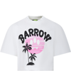 BARROW WHITE T-SHIRT FOR GIRL WITH LOGO