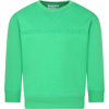 Marc Jacobs Green Sweatshirt For Kids With Logo In G Tucano Andino