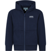 KENZO BLUE HOODIE FOR BOY WITH LOGO