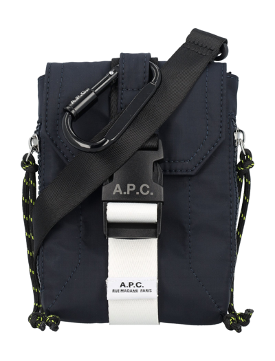 Apc Treck Crossbody Pouch In Dark Navy