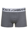 Dolce & Gabbana Logo-waistband Stretch Briefs In Grey