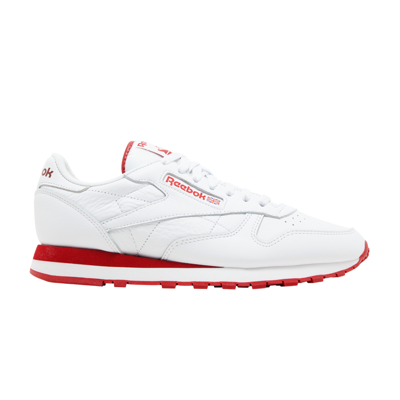 Pre-owned Reebok Classic Leather 'white Flash Red'