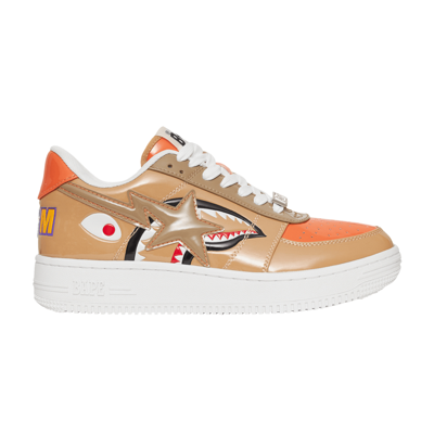 Pre-owned Bape Sta Low M1 'mad Shark - Beige' In Brown