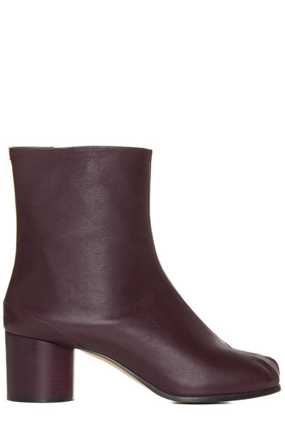 Maison Margiela Tabi Ankle Boots In Red