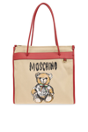 MOSCHINO MOSCHINO TEDDY BEAR PRINTED TOP HANDLE BAG