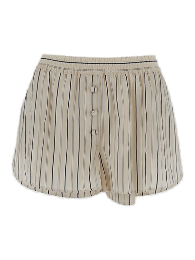 Stella Mccartney Striped Shorts In Multi