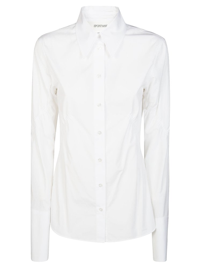 Sportmax Buttoned Long In White