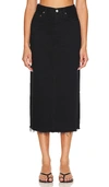 Agolde Hilla Denim Maxi Skirt In Despair