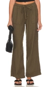Bobi Linen-blend Jogger In Troops