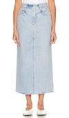 Citizen Of Humanity Verona Mid-rise Denim Midi Skirt In Frequency