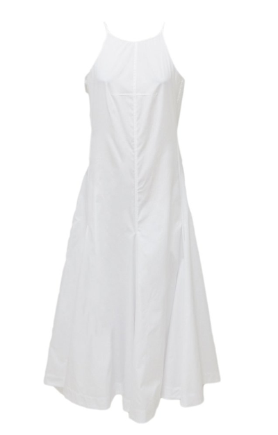 Sportmax Crewneck Sleeveless Dress In White