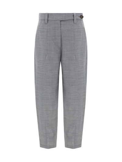 Brunello Cucinelli Tailored Trousers In Grey