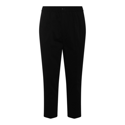 Ami Alexandre Mattiussi Ami Elastic Waist Straight Leg Trousers In Black