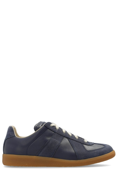 Maison Margiela Replica Lace Up Sneakers In Blue